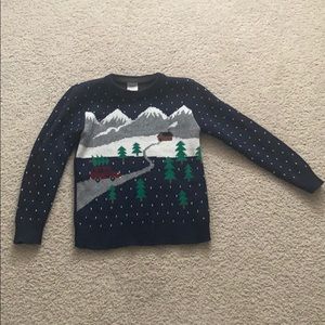 Kids sweater, cotton/wool
